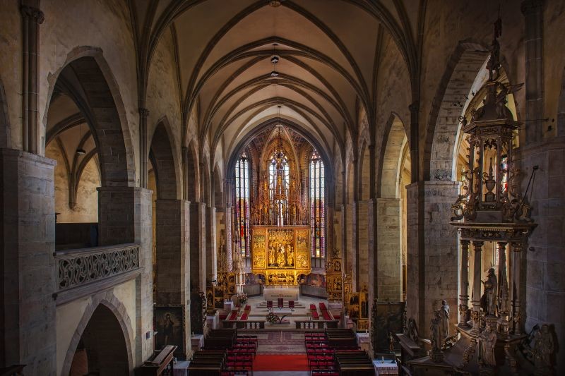 Gotycki ołtarz Mistrza Pawła (18,6 m) w Bazylice św. Jakuba